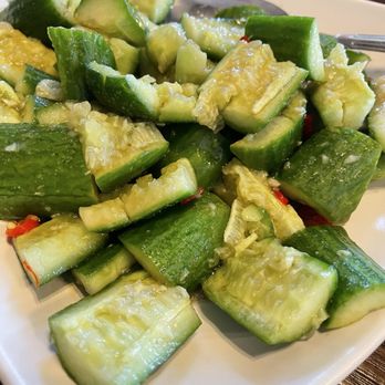 Juicy Dumpling Factory - Smashed cucumbers - Chinese Near Me - Costa Mesa, California