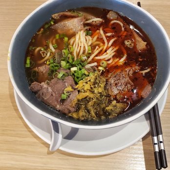MonGa Cafe - Beef shank and tendon noodle soup! 3 stars spicy! - Taiwanese Near Me - Bellevue, Washington MonGa Cafe - Beef shank and tendon noodle soup! 3 stars spicy! - Taiwanese Near Me - Bellevue, Washington