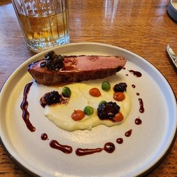 Brined and smoked duck