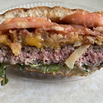Bonfire Grille - My burger was cooked medium not medium rare as ordered - New American Near Me - Milford, Connecticut