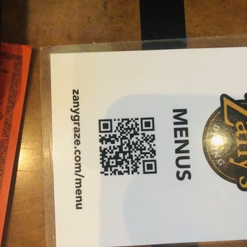 Zany's - a qr code for the menu - Sushi Bars Near Me - Lewiston, Idaho