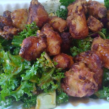 Ziggy’s - KFC Salad.  Korean Fried Cauliflower. - Vegan Near Me - Paso Robles, California