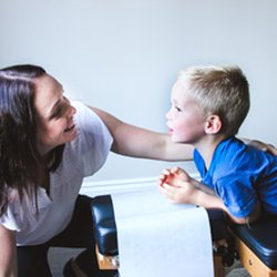 Ottawa Family Chiropractic - Dr. Hester Potts adjusting a child