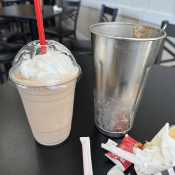 Chef Jeff’s Smash Burger - Shakes as they should be give me the extra. Peanut Butter Chocolate shake made from scratch to order. - Burgers Near Me - Antioch, California