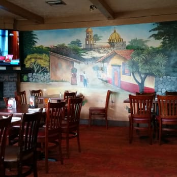 Mi Ranchito - The Interior before the crowds....colorful with fireplace - Mexican Near Me - Cotati, California
