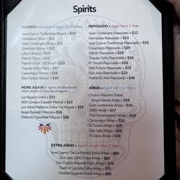 Spirits listings