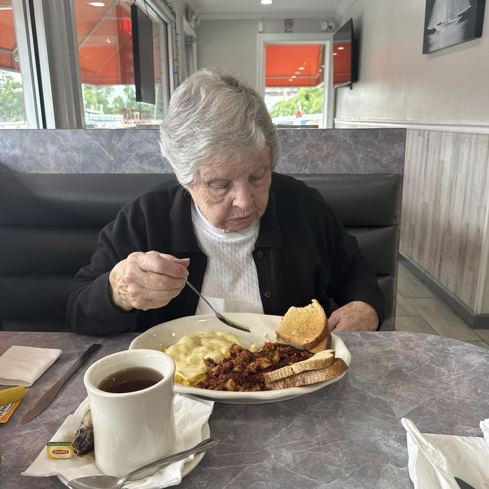 Jean's Diner - Gail eating her lunch after a big bowl of chicken noodle soup. Thanks Jean! - American Near Me - Stratford, Connecticut Jean's Diner - Gail eating her lunch after a big bowl of chicken noodle soup. Thanks Jean! - American Near Me - Stratford, Connecticut