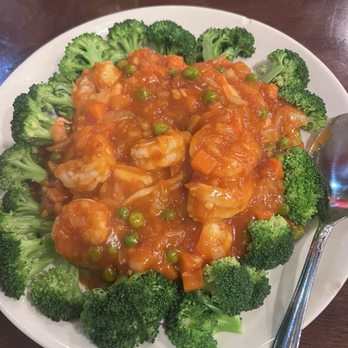 Queen House - Shrimp in spicy sauce ( tomato based ) - Chinese Near Me - Mountain View, California Queen House - Shrimp in spicy sauce ( tomato based ) - Chinese Near Me - Mountain View, California
