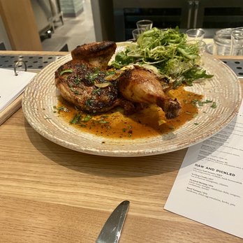 Anise Wine Bar- The Village Dallas - Harrisa-rubbed chicken. Yum. - Wine Bars Near Me - Dallas, Texas