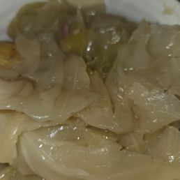 Bowl of cabbage, potatoes and carrots.