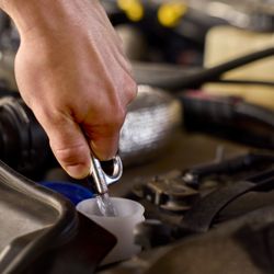 Coolant fill during your oil change at Take 5.