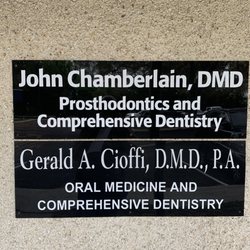 Dr John Chamberlain - Office plaque