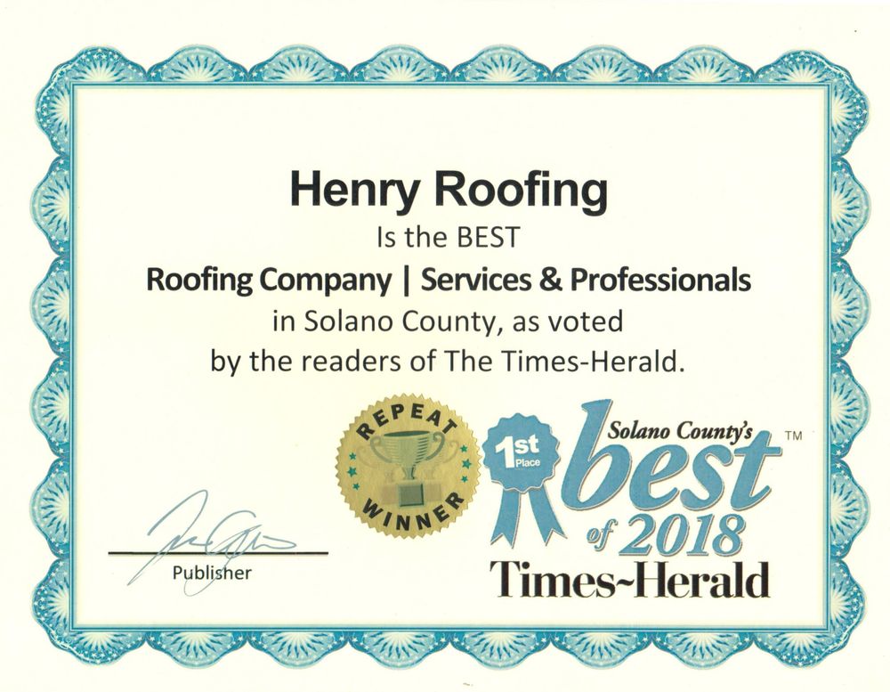 Slide of Henry Roofing