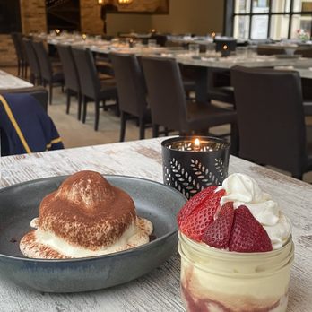 NextDoor Restaurant - Tiramisu and strawberry shortcake - Canadian (New) Near Me - Markham, Ontario