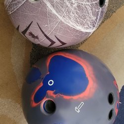 Virtue Bowling Supply - One that grips -n- one that slips! Both drilled here in Mesa!