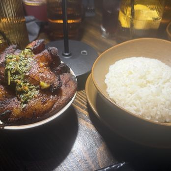 Mango Bay - Sweet Plantain with side of rice - Caribbean Near Me - Brooklyn, New York Mango Bay - Sweet Plantain with side of rice - Caribbean Near Me - Brooklyn, New York