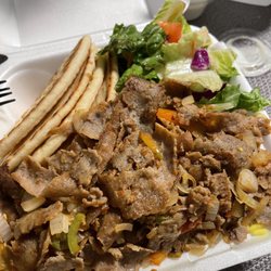 Chicago Style Gyros + - Beef Shawarma plate