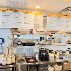 The Buttered Tin - Menu displayed above cash registers