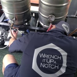Monkey Wrench Brewing Co - Wayne with his 10gal RIMS, all grain home brewing system.