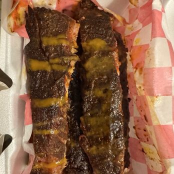 Joe's Holy Smoke BBQ - Asked for all 3 sauces with extra sauce barely got 1 4 bones in a rib dinner - Barbeque Near Me - Orlando, Florida Joe's Holy Smoke BBQ - Asked for all 3 sauces with extra sauce barely got 1 4 bones in a rib dinner - Barbeque Near Me - Orlando, Florida