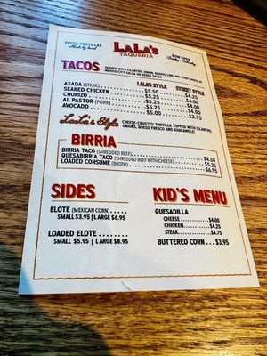 Menu photo 4 LaLa's Taqueria Prosper, TX Menu photo 4 LaLa's Taqueria Prosper, TX