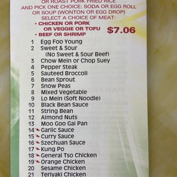 Chef Li - Lunch menu. $7.06 between 1130 and 3 pm. Great deal to take home for dinner. - Chinese Near Me - Oldsmar, Florida Chef Li - Lunch menu. $7.06 between 1130 and 3 pm. Great deal to take home for dinner. - Chinese Near Me - Oldsmar, Florida