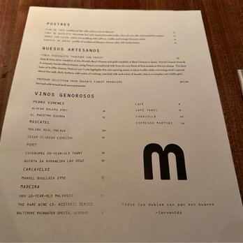 Bar Moro - Dessert menu - Spanish Near Me - Clayton, Missouri Bar Moro - Dessert menu - Spanish Near Me - Clayton, Missouri