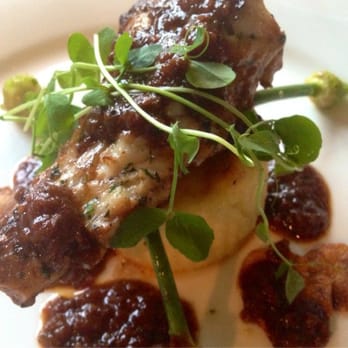 Atwater's Restaurant - Monkfish Ossobuco w/Garlic Snapes & Polenta - New American Near Me - Geneva, Illinois Atwater's Restaurant - Monkfish Ossobuco w/Garlic Snapes & Polenta - New American Near Me - Geneva, Illinois