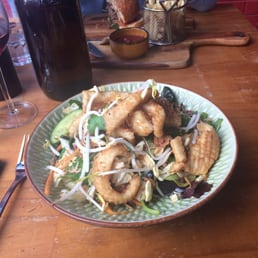 Five spice calamari salad is amazing!