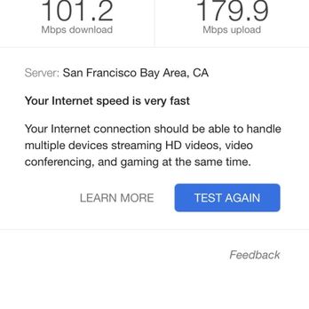 Monkeybrains - MonkeyBrains speed after the install. - Internet Service Providers Near Me - San Francisco, California