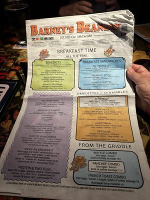 Menu photo 5 Barney's Beanery Westwood, CA Menu photo 5 Barney's Beanery Westwood, CA