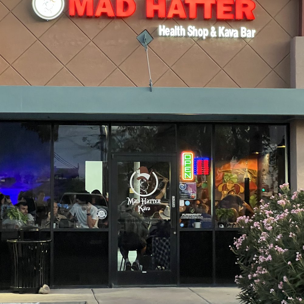Mad Hatter Kava - the front of a restaurant - Vape Shops Near Me - Gilbert, Arizona Mad Hatter Kava - the front of a restaurant - Vape Shops Near Me - Gilbert, Arizona