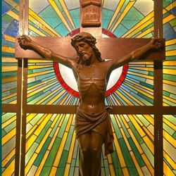 Christ the King Catholic Church - Main Altar, at the Cross, Christ is King.