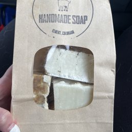 Soap bag at a steal 4 bars for ten bucks..last ones lasted forever Soap bag at a steal 4 bars for ten bucks..last ones lasted forever