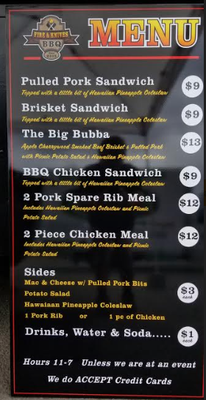 Menu photo 1 Fire and Knives Truck Colton, OR Menu photo 1 Fire and Knives Truck Colton, OR