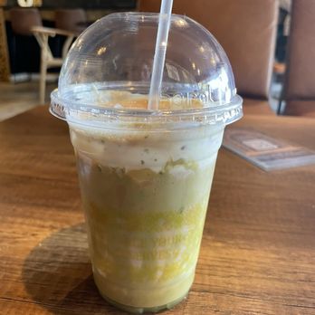 Peace Middle East Cafe - Pistachio latte - Desserts Near Me - Richardson, Texas Peace Middle East Cafe - Pistachio latte - Desserts Near Me - Richardson, Texas