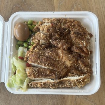 Asian Bentos - Fried Chicken Cutlet Bento - Asian Fusion Near Me - Redwood City, California