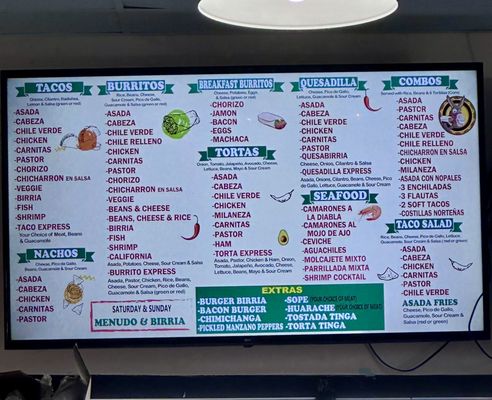 Menu photo 1 Burritos Express Paso Robles, CA