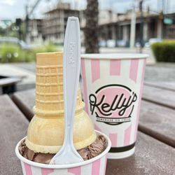 Kelly's Homemade Ice Cream - Chocolate Peanut Butter - Single Scoop Cup