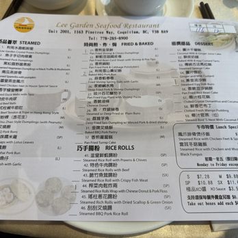 Lee Garden Seafood - Front of dim sum order form~ (March 2025) - Dim Sum Near Me - Coquitlam, British Columbia Lee Garden Seafood - Front of dim sum order form~ (March 2025) - Dim Sum Near Me - Coquitlam, British Columbia