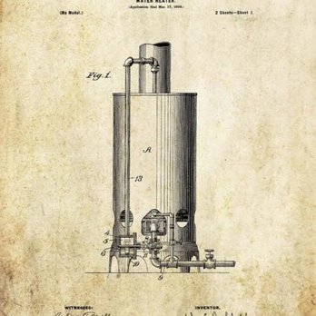 ALLDAY WATER HEATERS - Old school water heater back in  late 1800s. - Plumbing Near Me