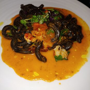 Spago - Squid ink garganelli - New American Near Me - Las Vegas, Nevada Spago - Squid ink garganelli - New American Near Me - Las Vegas, Nevada