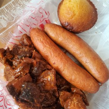 Jackie's Place - Bbq Pork, sausage, cornbread muffin! - Soul Food Near Me - San Jose, California Jackie's Place - Bbq Pork, sausage, cornbread muffin! - Soul Food Near Me - San Jose, California