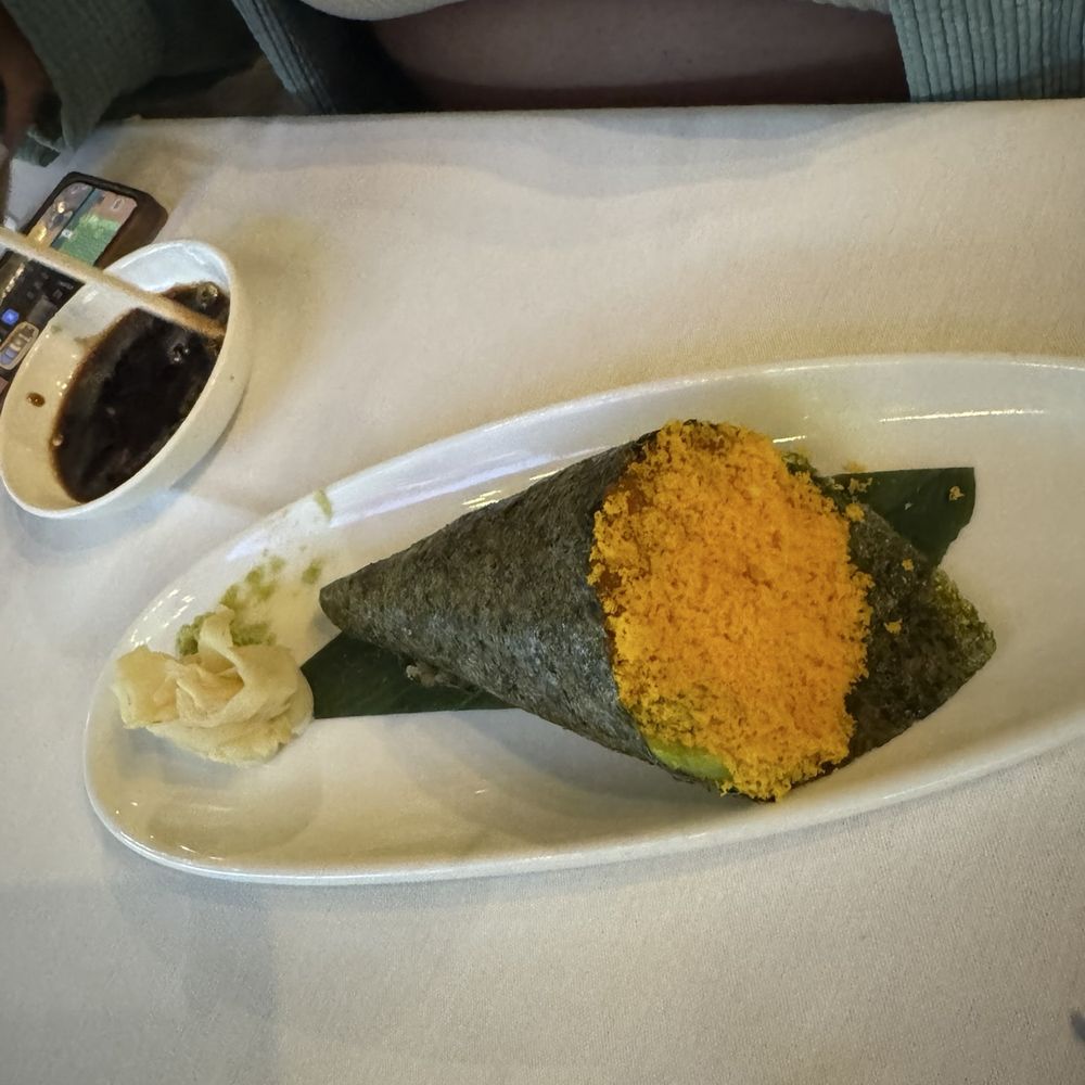 Cafe Ginger - Spicy Salmon HAND ROLL - Chinese Near Me - Houston, Texas Cafe Ginger - Spicy Salmon HAND ROLL - Chinese Near Me - Houston, Texas