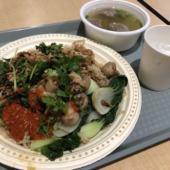 Bali Thai - Mee ayam with all toppings but black sauce and beef ball soup~ - Indonesian Near Me - Vancouver, British Columbia Bali Thai - Mee ayam with all toppings but black sauce and beef ball soup~ - Indonesian Near Me - Vancouver, British Columbia