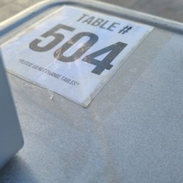 the number plate on the table the number plate on the table