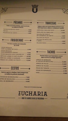 Menu photo 1 A Ucharia Lisbon, 11