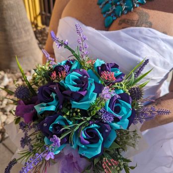 Elvis Rose LV - The beautiful bouquet custom made in our wedding colors. - Floral Designers Near Me - Las Vegas, Nevada