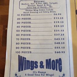 Wings & More - Menu
