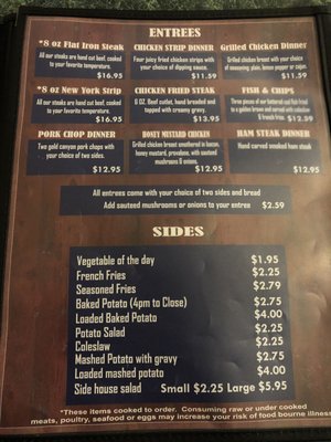Menu photo 3 357 Bar and Grill Palisade, CO